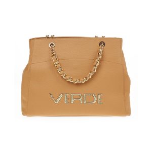 Verde Γυναικεία Τσάντα Ώμου 16-7242 Καμηλό