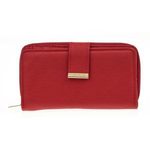 Verde Γυναικείο Πορτοφόλι 18-1402 Δερμάτινο Κόκκινο
