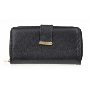 Verde Γυναικείο Πορτοφόλι 18-1402 Δερμάτινο Μαύρο