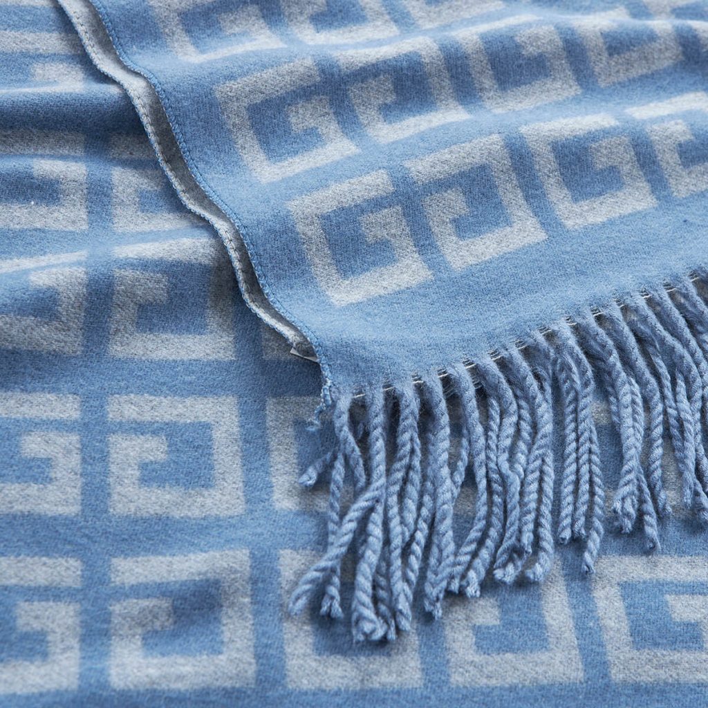 Verde Γυναικείο Κασκόλ 06-1107 Μπλε - Image 4