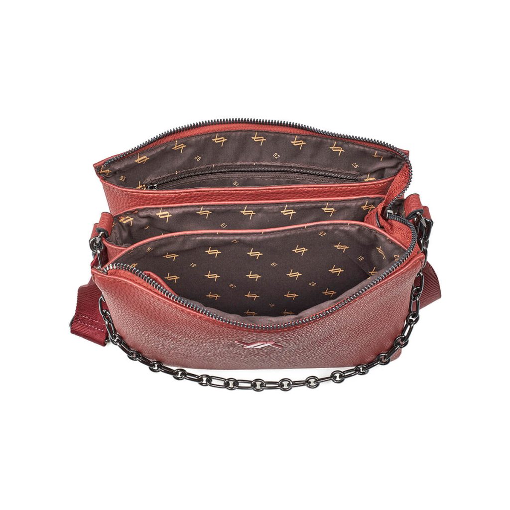 Verde Γυναικεία Τσάντα Χιαστί 16-7600 Κεραμιδί - Image 3