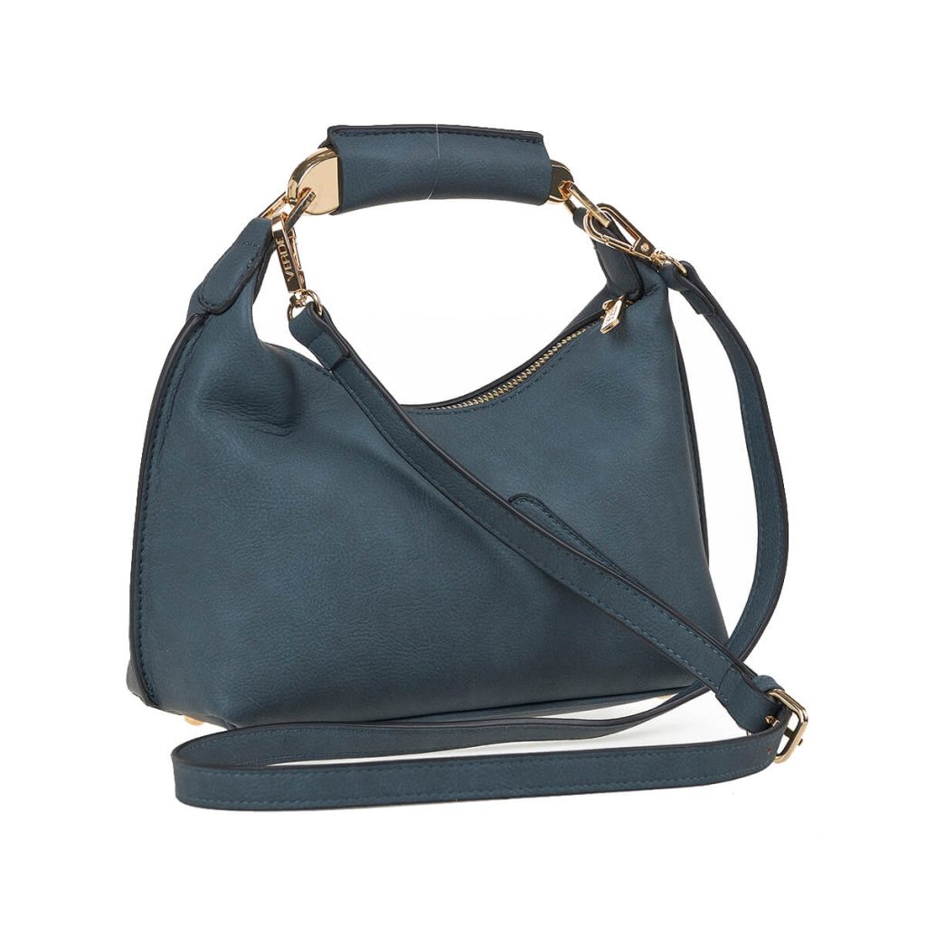 Verde Γυναικεία Τσάντα Χειρός 16-7537 Μπλε - Image 4