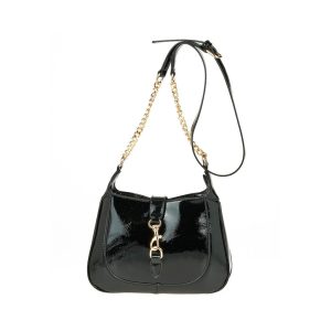 Verde Γυναικεία Τσάντα Χιαστί 16-7640 Μαύρο