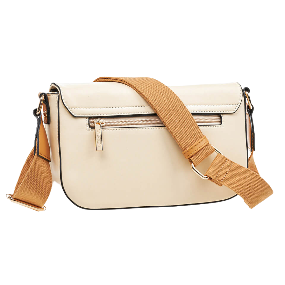 Verde Γυναικεία Τσάντα Χιαστί 16-7702 Εκρού - Image 4