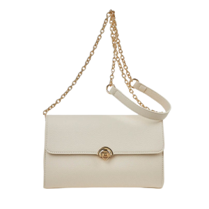 Verde Γυναικεία Τσάντα Χιαστί 16-7836 Εκρού