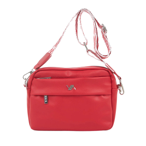 Verde Γυναικεία Τσάντα Χιαστί 16-7980 Κόκκινο