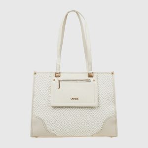 Verde Γυναικεία Τσάντα Ώμου 16-7881 Εκρού