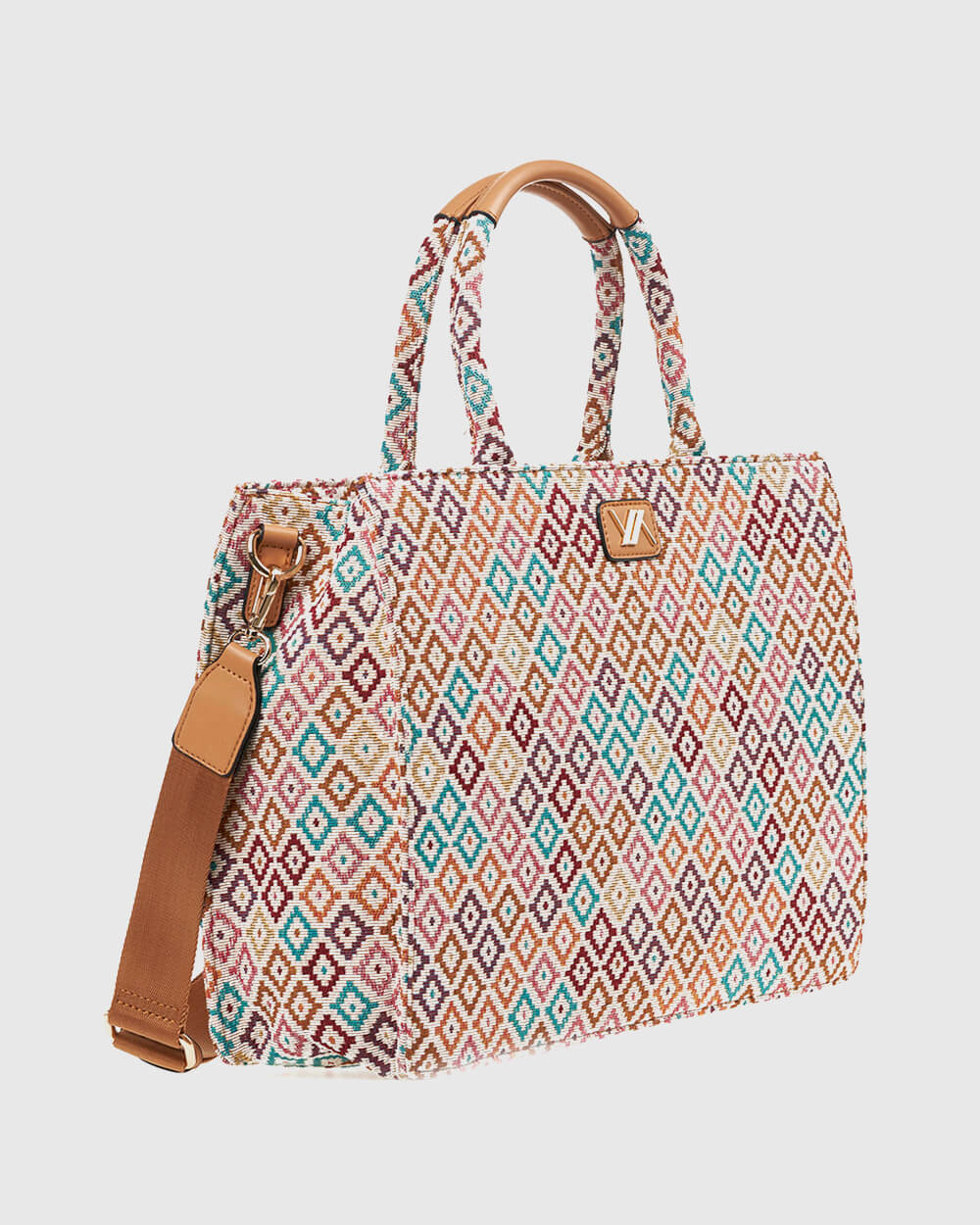 Verde Γυναικεία Τσάντα Χειρός 16-7721 Πολύχρωμο - Image 2