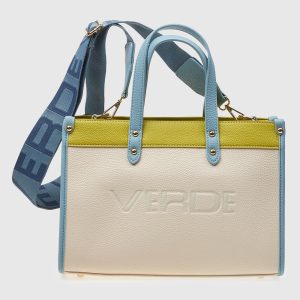 Verde Γυναικεία Τσάντα Χειρός 16-7739 Μπλε