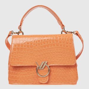 Verde Γυναικεία Τσάντα Χιαστί 16-7741 Πορτοκαλί