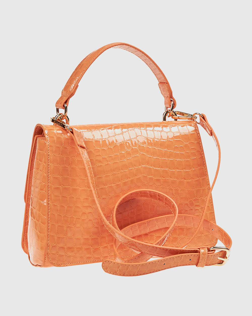 Verde Γυναικεία Τσάντα Χιαστί 16-7741 Πορτοκαλί - Image 4