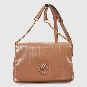 Verde Γυναικεία Τσάντα Χιαστί 16-7744 Μπεζ