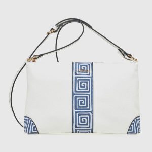 Verde Γυναικεία Τσάντα Χιαστί 16-7895 Λευκό