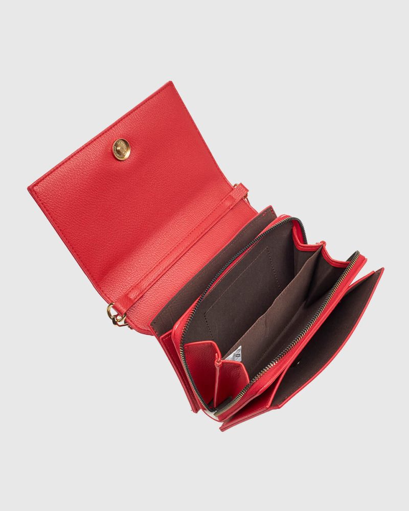 Verde Γυναικεία Τσάντα Χιαστί 16-7988 Κόκκινο - Image 3