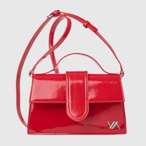 Verde Γυναικεία Τσάντα Χιαστί 16-8006 Κόκκινο