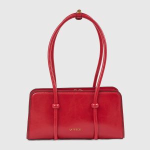 Verde Γυναικεία Τσάντα Ώμου 16-8030 Κόκκινο