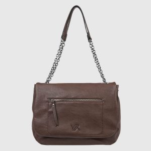 Verde Γυναικεία Τσάντα Ώμου 16-8063 Καφέ