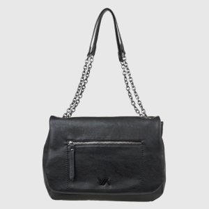 Verde Γυναικεία Τσάντα Ώμου 16-8063 Μαύρο