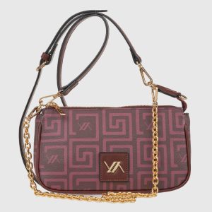 Verde Γυναικεία Τσάντα Ώμου 16-8069 Μπορντό