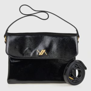 Verde Γυναικεία Τσάντα Ώμου 16-8173 Μαύρο