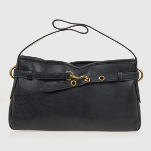 Verde Γυναικεία Τσάντα Ώμου 16-8196 Μαύρο