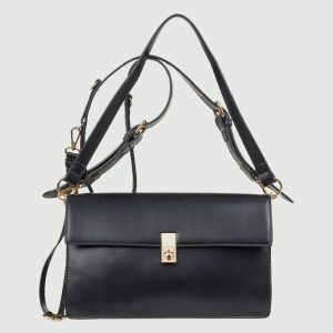 Verde Γυναικεία Τσάντα Ώμου 16-8248 Μαύρο