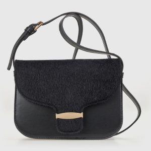 Verde Γυναικεία Τσάντα Ώμου 16-8294 Μαύρο