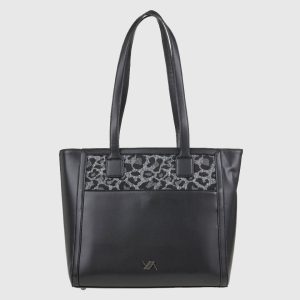 Verde Γυναικεία Τσάντα Ώμου 16-8309 Animal Print Μαύρο