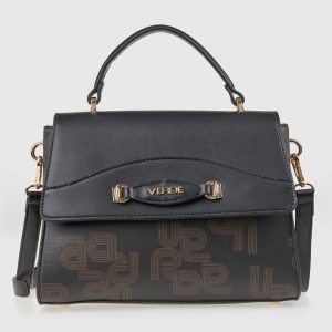 Verde Γυναικεία Τσάντα Χειρός 16-8328 Μαύρο