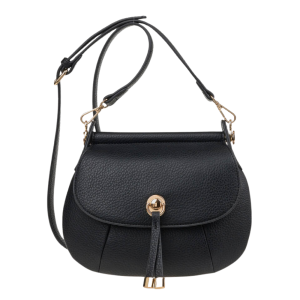 Verde Γυναικεία Τσάντα Χιαστί 16-8109 Μαύρο