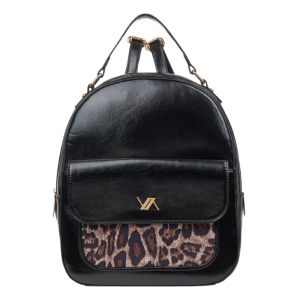 Verde Γυναικεία Τσάντα Πλάτης 16-8140 Μαύρο