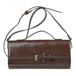 Verde Γυναικεία Τσάντα Χιαστί 16-8255 Καφέ