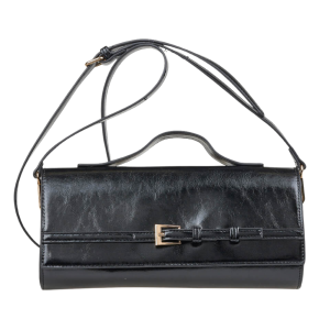 Verde Γυναικεία Τσάντα Χιαστί 16-8255 Μαύρο