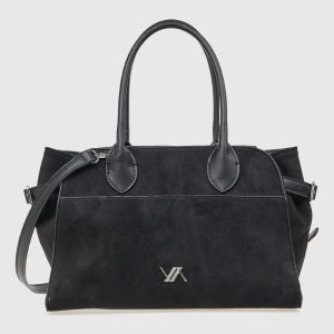 Verde Γυναικεία Τσάντα Χειρός 16-8052 Μαύρο