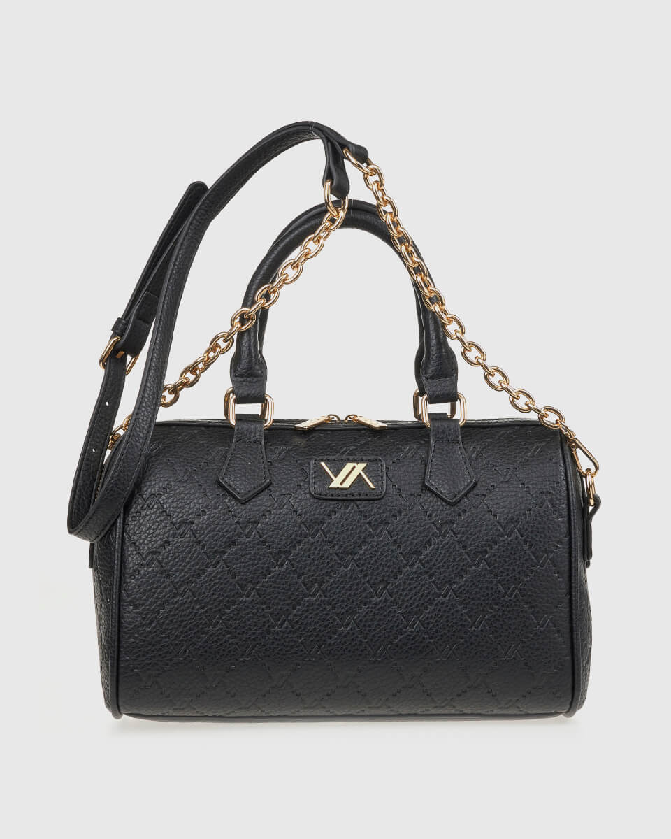 Verde Γυναικεία Τσάντα Χειρός 16-8116 Μαύρο