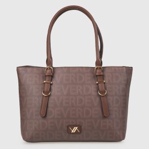 Verde Γυναικεία Τσάντα Χειρός 16-8289 Καφέ