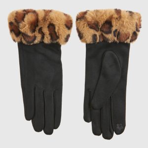 Verde Γυναικεία Γάντια 02-0809 Μαύρο