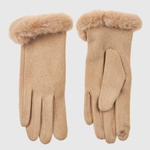 Verde Γυναικεία Γάντια 02-0827 Μπεζ