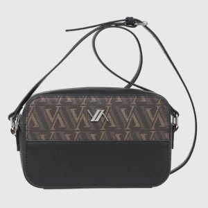 Verde Γυναικεία Τσάντα Χιαστί 16-8075 Μαύρο