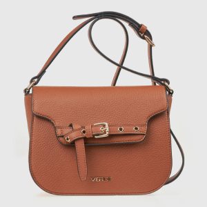 Verde Γυναικεία Τσάντα Χιαστί 16-8143 Καμηλό