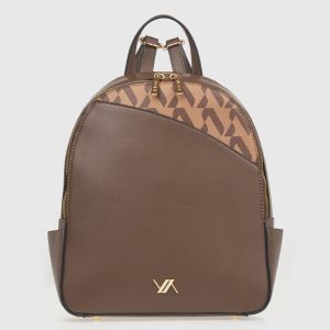 Verde Γυναικεία Τσάντα Πλάτης 16-8186 Καφέ