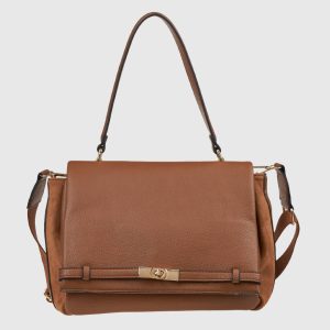 Verde Γυναικεία Τσάντα Χιαστί 16-8200 Καμηλό