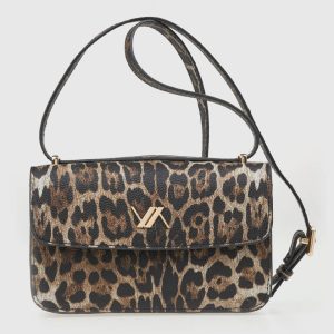 Verde Γυναικεία Τσάντα Χιαστί 16-8201 Animal Print