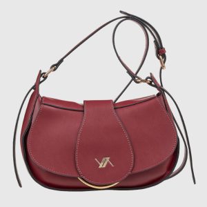 Verde Γυναικεία Τσάντα Χιαστί 16-8268 Μπορντό