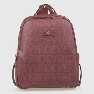 Verde Γυναικεία Τσάντα Πλάτης 16-8288 Μπορντό