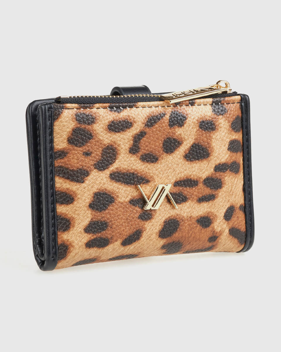 Verde Γυναικείο Πορτοφόλι 18-1558 Animal Print Καμηλό - Image 3