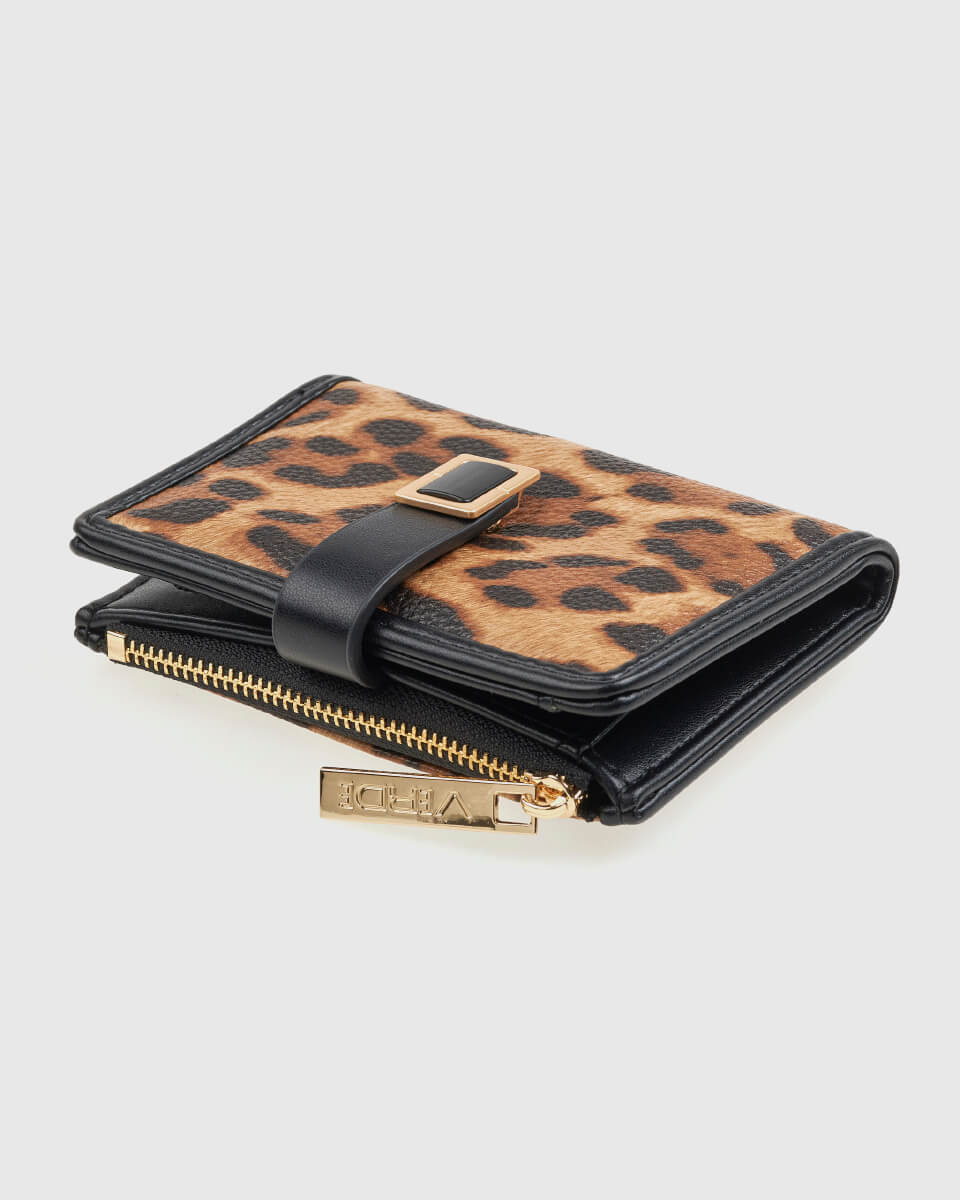 Verde Γυναικείο Πορτοφόλι 18-1558 Animal Print Καμηλό - Image 4