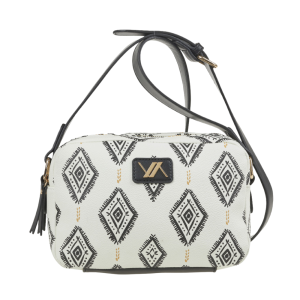 Verde Γυναικεία Τσάντα Χιαστί 16-8377 Εκρού