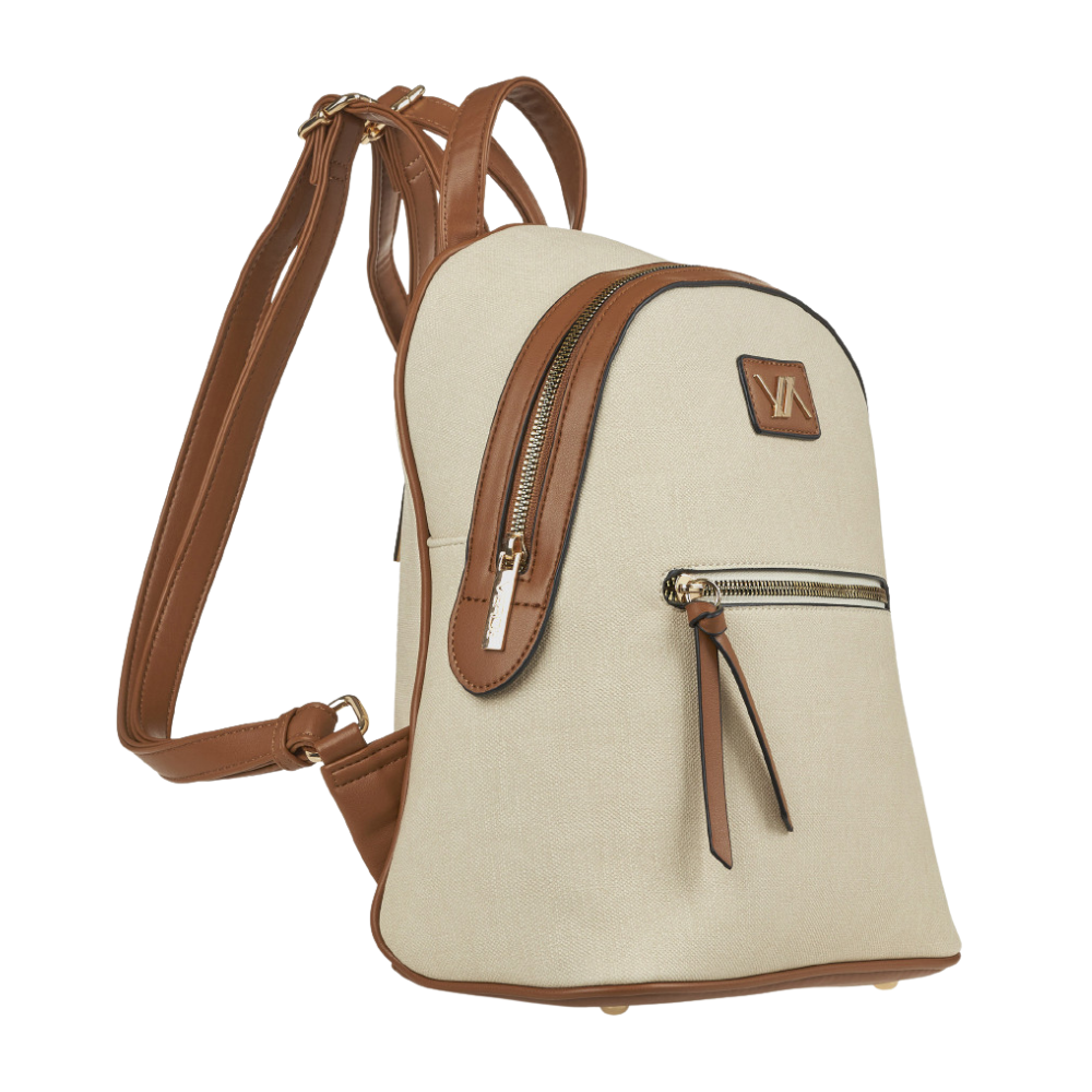 Verde Γυναικεία Τσάντα Πλάτης 16-8403 Εκρού - Image 2