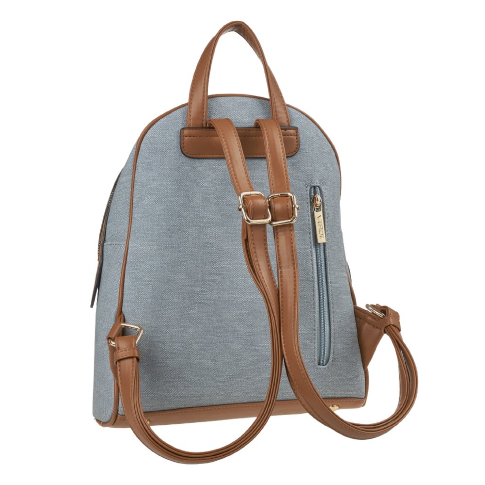 Verde Γυναικεία Τσάντα Πλάτης 16-8403 Μπλε - Image 4